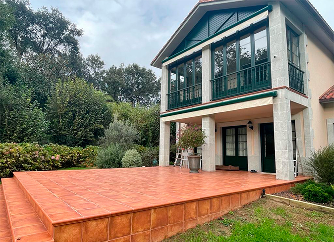 Pérgola Bioclimática Asturias Antes